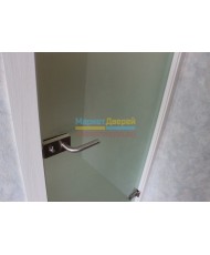 Фото установленной Дверь стеклянная Лайт Матовая бесцветная