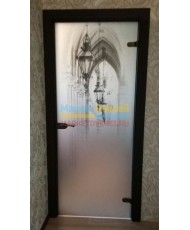 Фото установленной Дверь стеклянная Лайт Матовая бесцветная