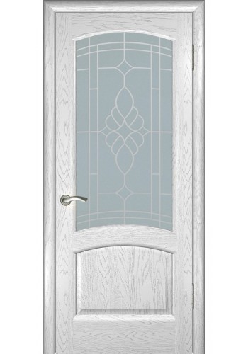 Дверь Александрит Дуб молочный со стеклом