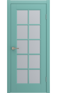 Дверь Лига Аморе, Бирюза эмаль со стеклом