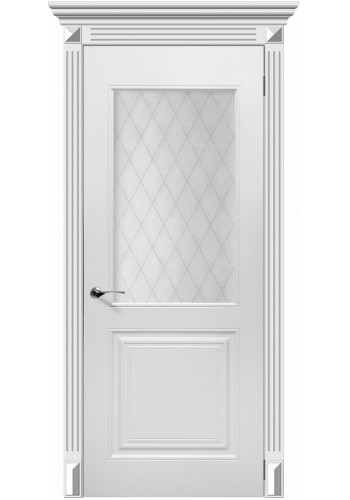 Дверь Форте Белый со стеклом ДО