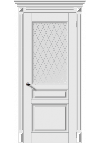 Дверь Версаль-Н Белый  со стеклом ДО