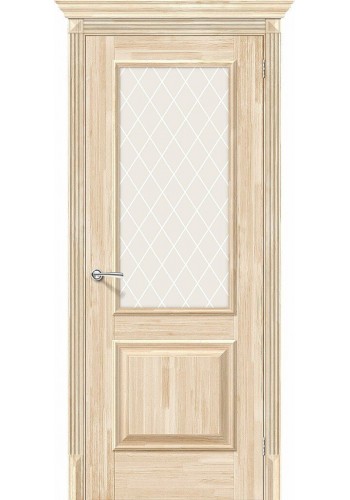 Межкомнатная дверь Классико-13, со стеклом, цвет Без отделки