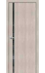 Межкомнатная дверь Браво-1.55, со стеклом, цвет Cappuccino Melinga