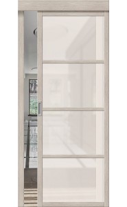 Межкомнатная дверь Твигги-11.3, со стеклом, цвет Cappuccino Melinga