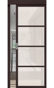 Межкомнатная дверь Твигги-11.3, со стеклом, цвет Wenge Melinga