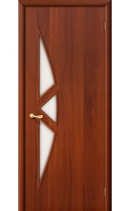 Межкомнатная дверь 15С, со стеклом, цвет ИталОрех
