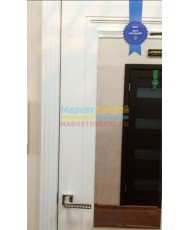 Фото установленной Межкомнатная дверь Скинни-15.1 Аrt, со стеклом, цвет Whitey