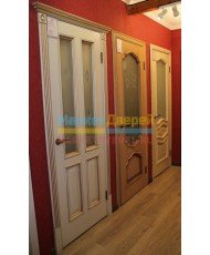 Фото установленной Межкомнатная дверь Прима-12, цвет White Wood