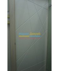 Фото установленной Межкомнатная дверь Прима-11.1, со стеклом, цвет White Wood