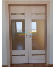 Фото установленной Межкомнатная дверь Твигги-11.3, со стеклом, цвет Bianco Veralinga