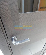 Фото установленной Межкомнатная дверь Прима-10, цвет White Wood