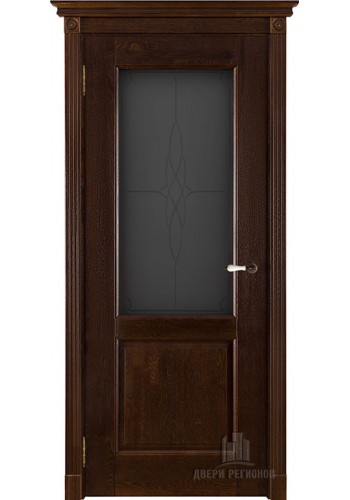 Дверь межкомнатная Селена Античный орех, со стеклом