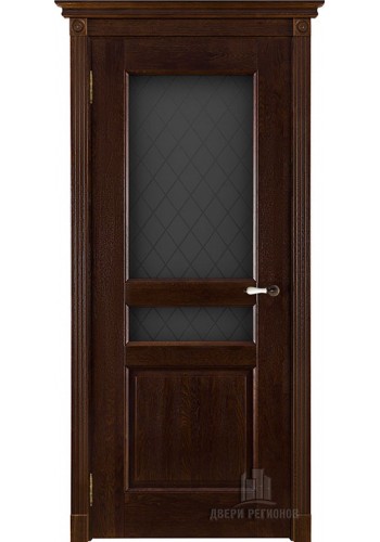 Дверь межкомнатная Виктория Античный орех, со стеклом