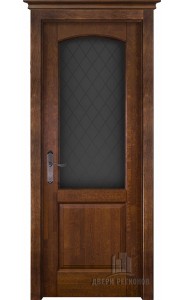 Дверь межкомнатная Фоборг Античный орех, со стеклом