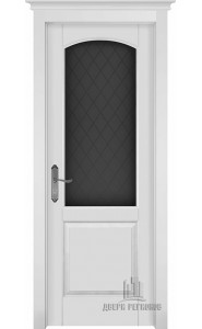 Дверь межкомнатная Фоборг Эмаль белая, со стеклом
