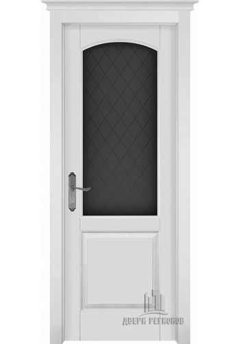 Дверь межкомнатная Фоборг Эмаль белая, со стеклом