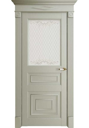 Дверь межкомнатная Florence 62001 Светло-серый Серена, со стеклом