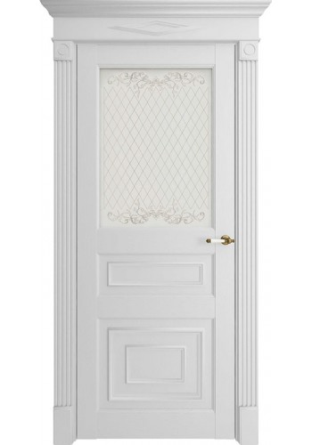 Дверь межкомнатная Florence 62001 Белый Серена, со стеклом