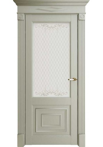 Дверь межкомнатная Florence 62002 Светло-серый Серена, со стеклом