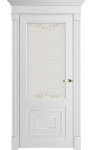 Дверь межкомнатная Florence 62002 Белый Серена, со стеклом