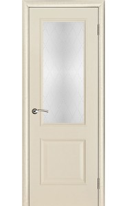 Дверь межкомнатная Версаль Классик светлое Ваниль, со стеклом