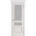 Дверь межкомнатная Вена Версаче Белая патина, со стеклом