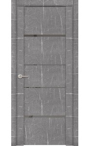 Дверь межкомнатная UniLine Mramor 30039/1 Marable Soft Touch Торос Серый, со стеклом