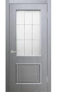 Дверь Роял 2 Серый, со стеклом