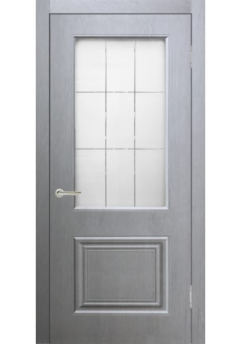 Дверь Роял 2 Серый, со стеклом