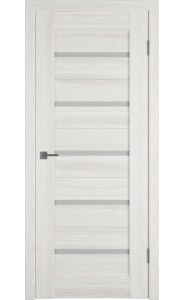 Межкомнатная дверь ВФД Лайн 1,стекло, цвет Bianco P