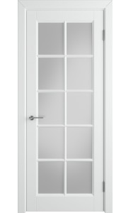 Дверь Лига Аморе, Белая эмаль со стеклом