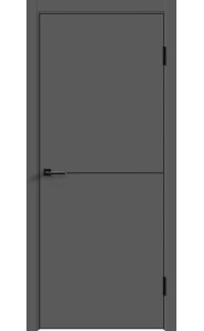 Дверь Альтекс 1 AL черная кромка с 4-х сторон графит ПЭТ Дверь Альтекс 1 AL черная кромка с 4-х сторон графит ПЭТ