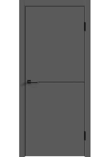 Дверь Альтекс 1 AL черная кромка с 4-х сторон графит ПЭТ Дверь Альтекс 1 AL черная кромка с 4-х сторон графит ПЭТ