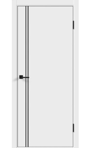 Дверь Альтекс 2 AL черная кромка с 4-х сторон Белый ПЭТ Дверь Альтекс 2 AL черная кромка с 4-х сторон Белый ПЭТ